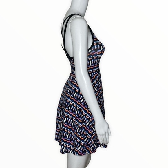 Victoria's Secret Pink Dress Womens XS‎ Black White Geometric Strappy Skater Y2K - Picture 2 of 7